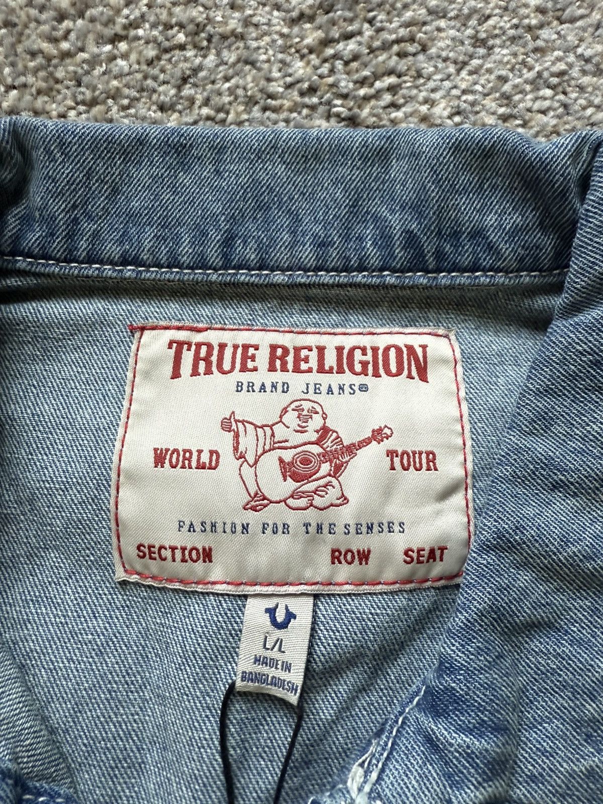 True Religion True Religion Jesse SN Patch Trucker Jacket Size US L / EU 52-54 / 3 - 7 Thumbnail