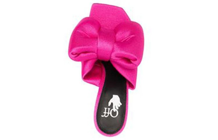 Off-White o1gr1nt0125 Lycra Bow High Allen Mules in Fuchsia Size US 5 / IT 35 - 2 Thumbnail