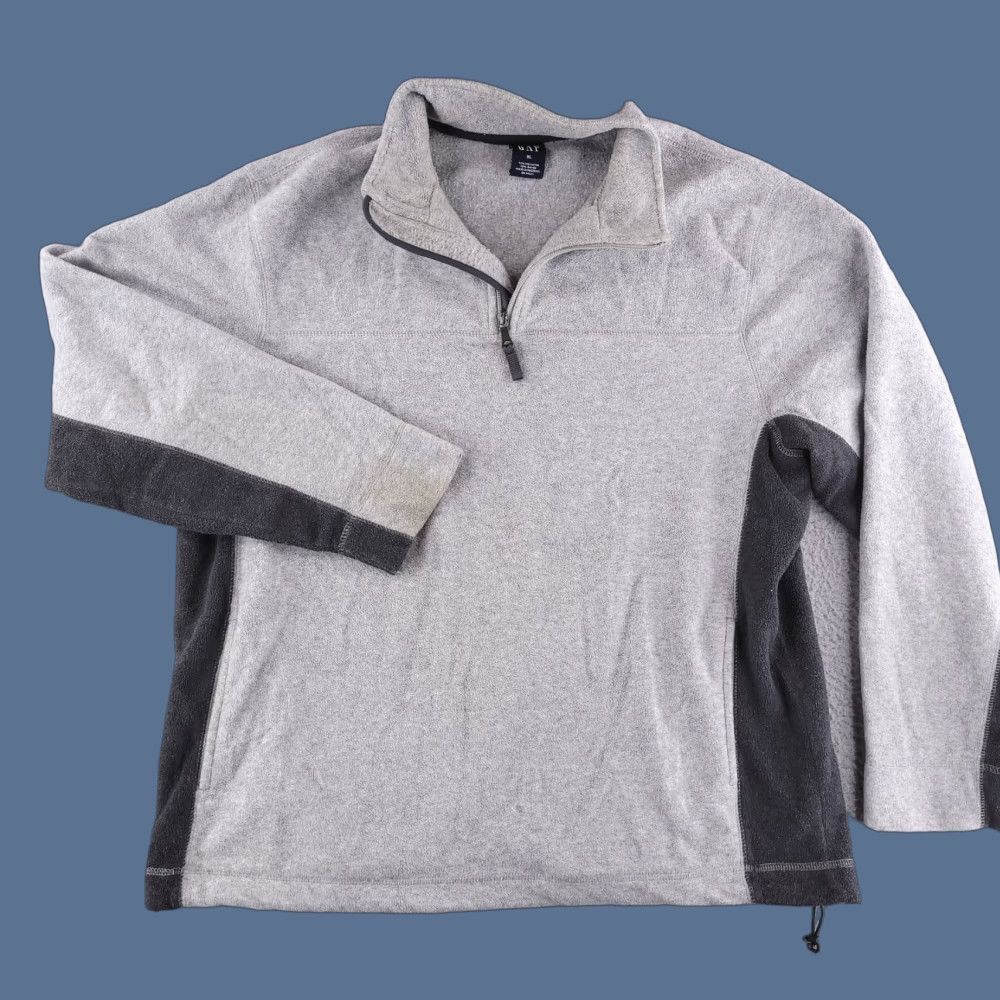 Gap VINTAGE Gap Sweater Mens XL Gray Fleece Pullover 1/4 Zip 90s Size US XL / EU 56 / 4 - 1 Thumbnail