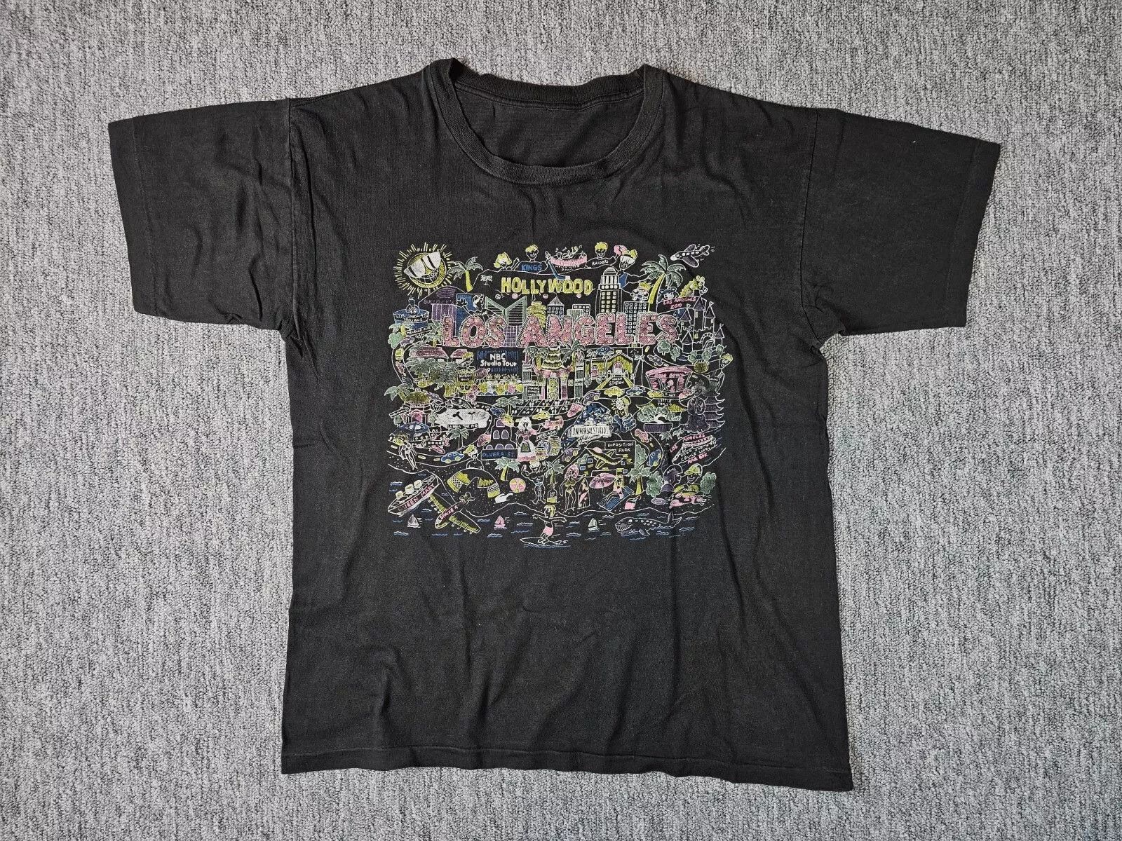 Vintage 80s Los Angeles Hollywood T-Shirt L Single Stich USA made Size US L / EU 52-54 / 3 - 1 Thumbnail