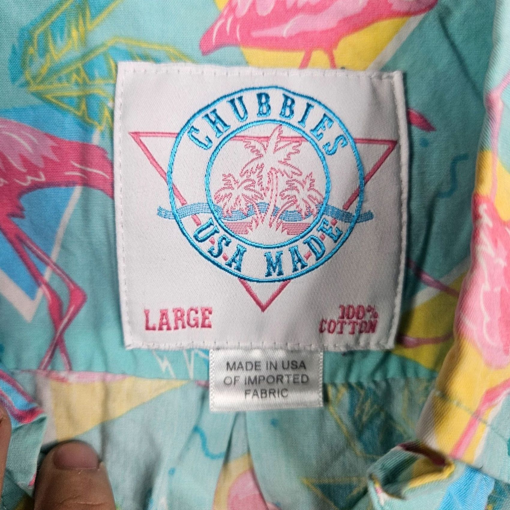Chubbies Chubbies Button-Up Shirt Mens Cotton Floral Short Sleeve Collared 1/2 Button L Multicolor Shirt Top Size US L / EU 52-54 / 3 - 3 Thumbnail