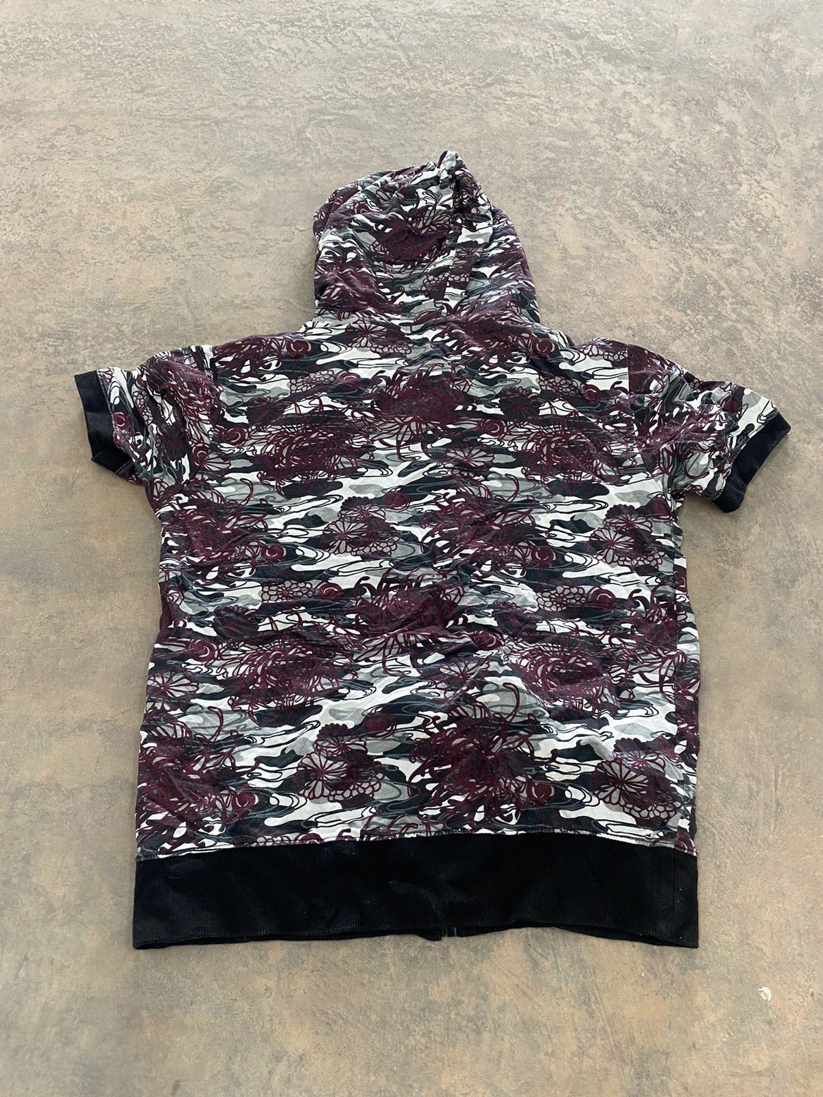 Japanese Brand JAPAN KOI MOTIVE HOODED ZIPPER SWEATER 90s Size US S / EU 44-46 / 1 - 8 Thumbnail