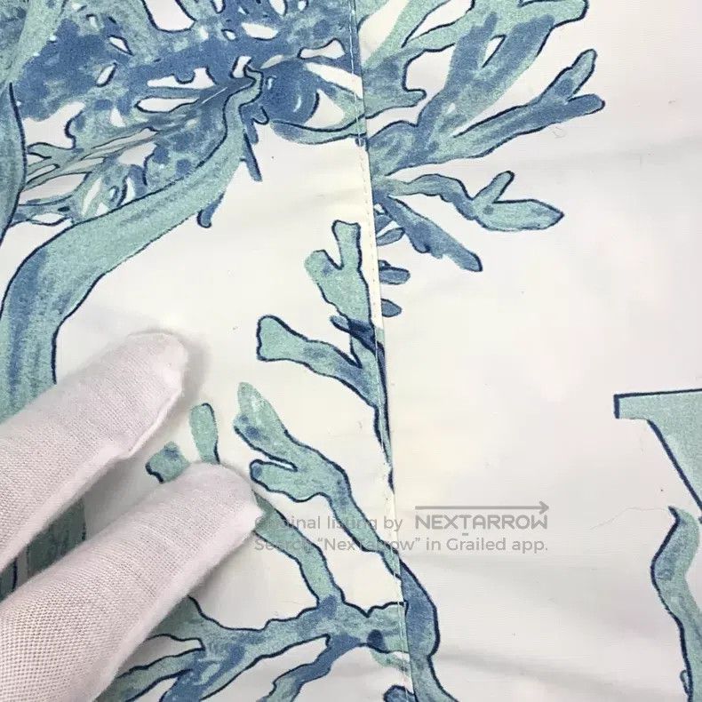 Louis Vuitton Louis Vuitton size xl 23 blue presbyopic water grass print Size US 30 / EU 46 - 9 Thumbnail