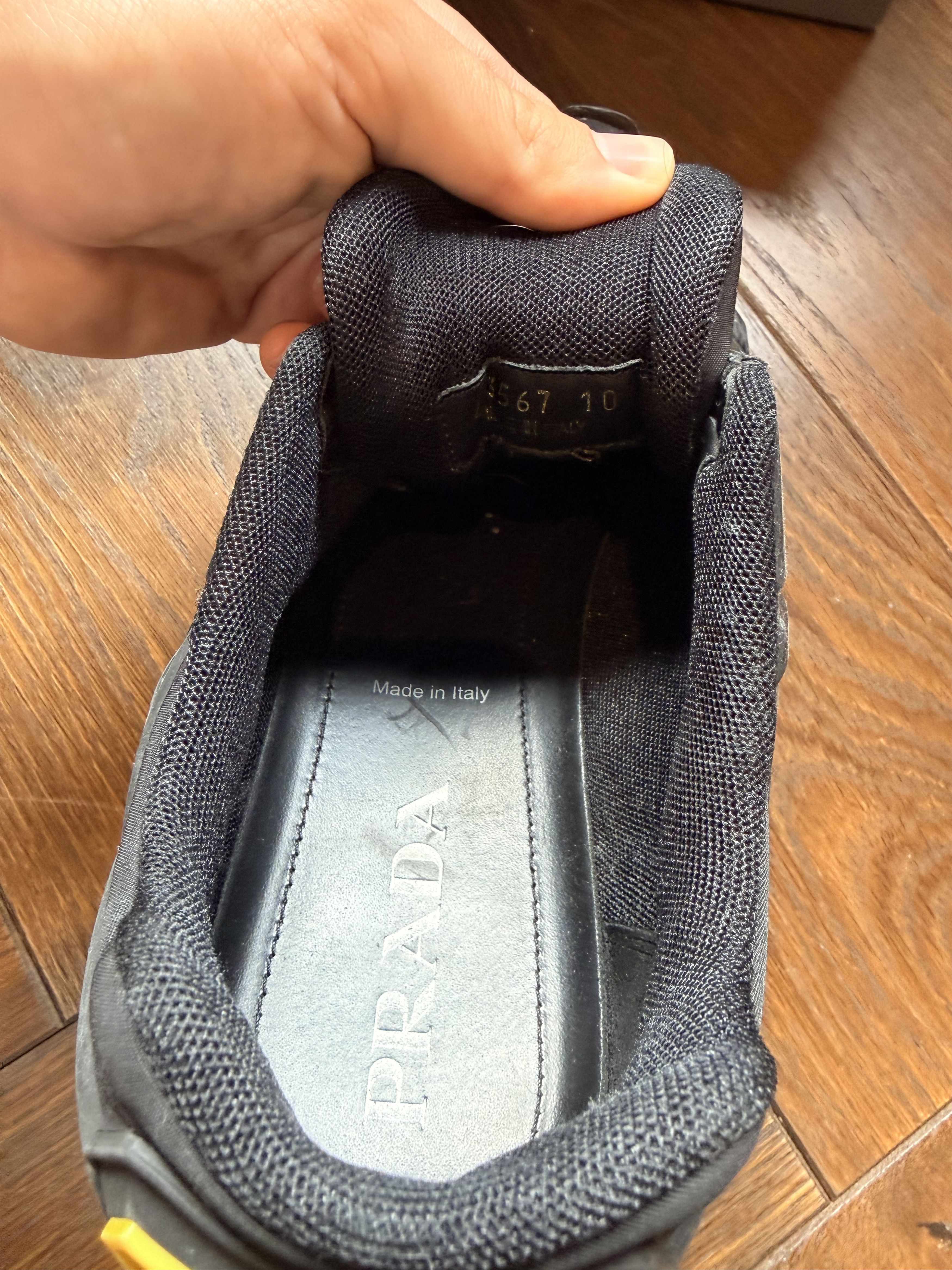 Prada PRAX 01 RNR 'Black yellow' Nylon Size US 10 / EU 43 - 4 Thumbnail