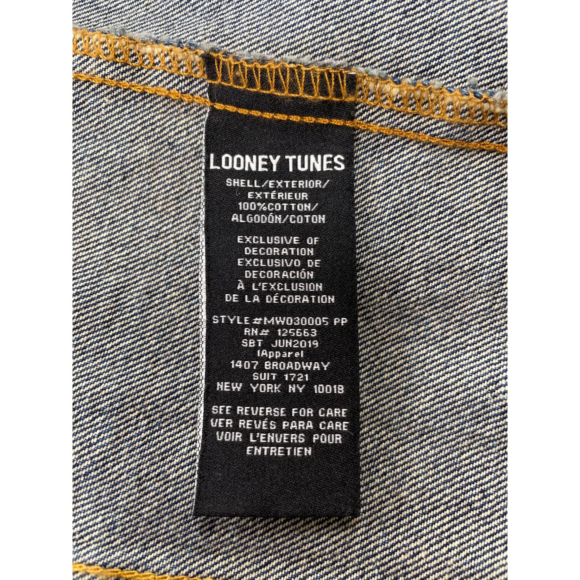 Members Only Members Only Mens Looney Tunes Denim Jacket in Great Conditi Size US XL / EU 56 / 4 - 4 Thumbnail