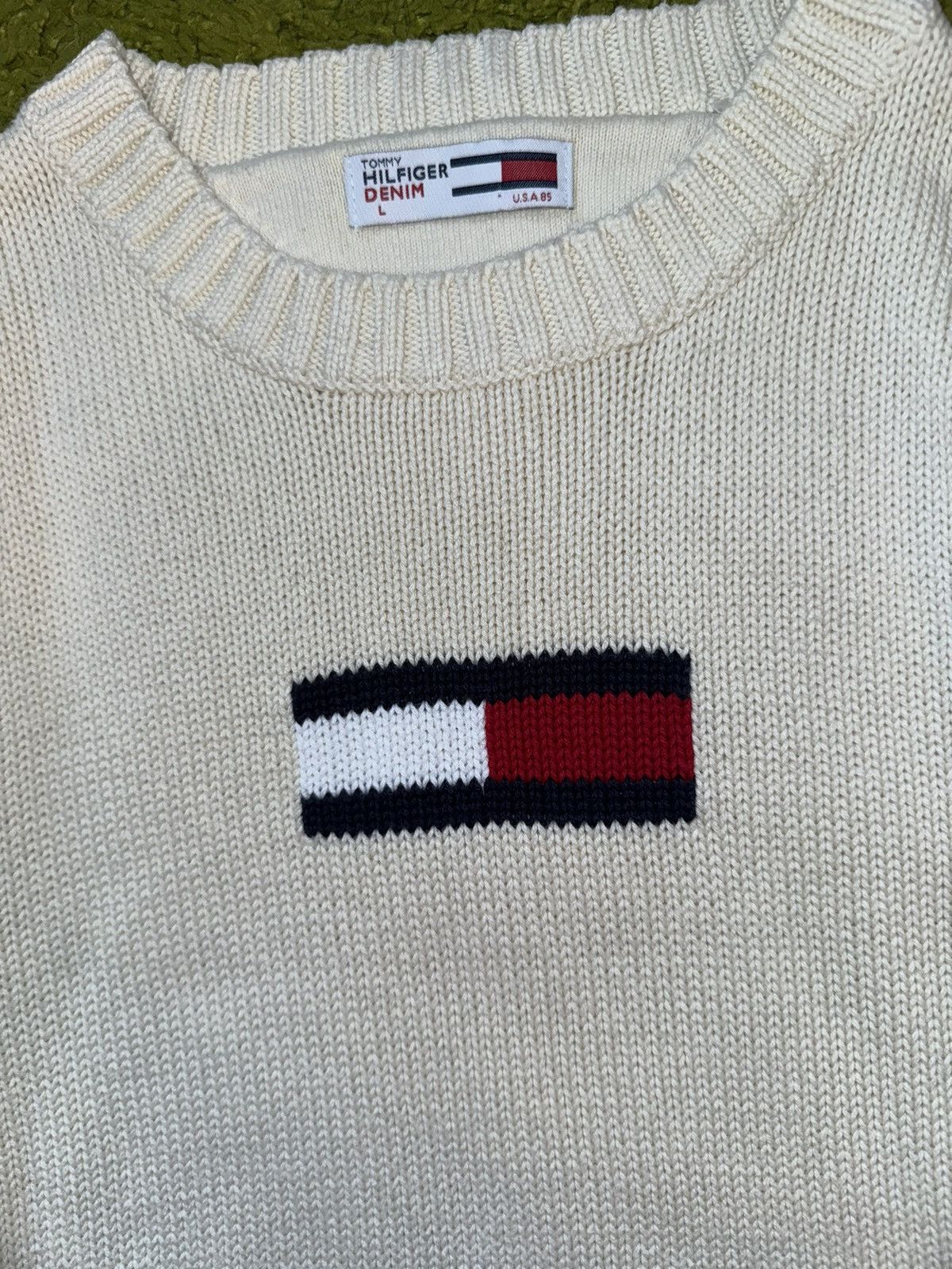 Tommy Hilfiger × Tommy Jeans × Vintage Tommy Hilfiger 2000s vintage Y2K big logo sweater Size L / US 10 / IT 46 - 5 Thumbnail