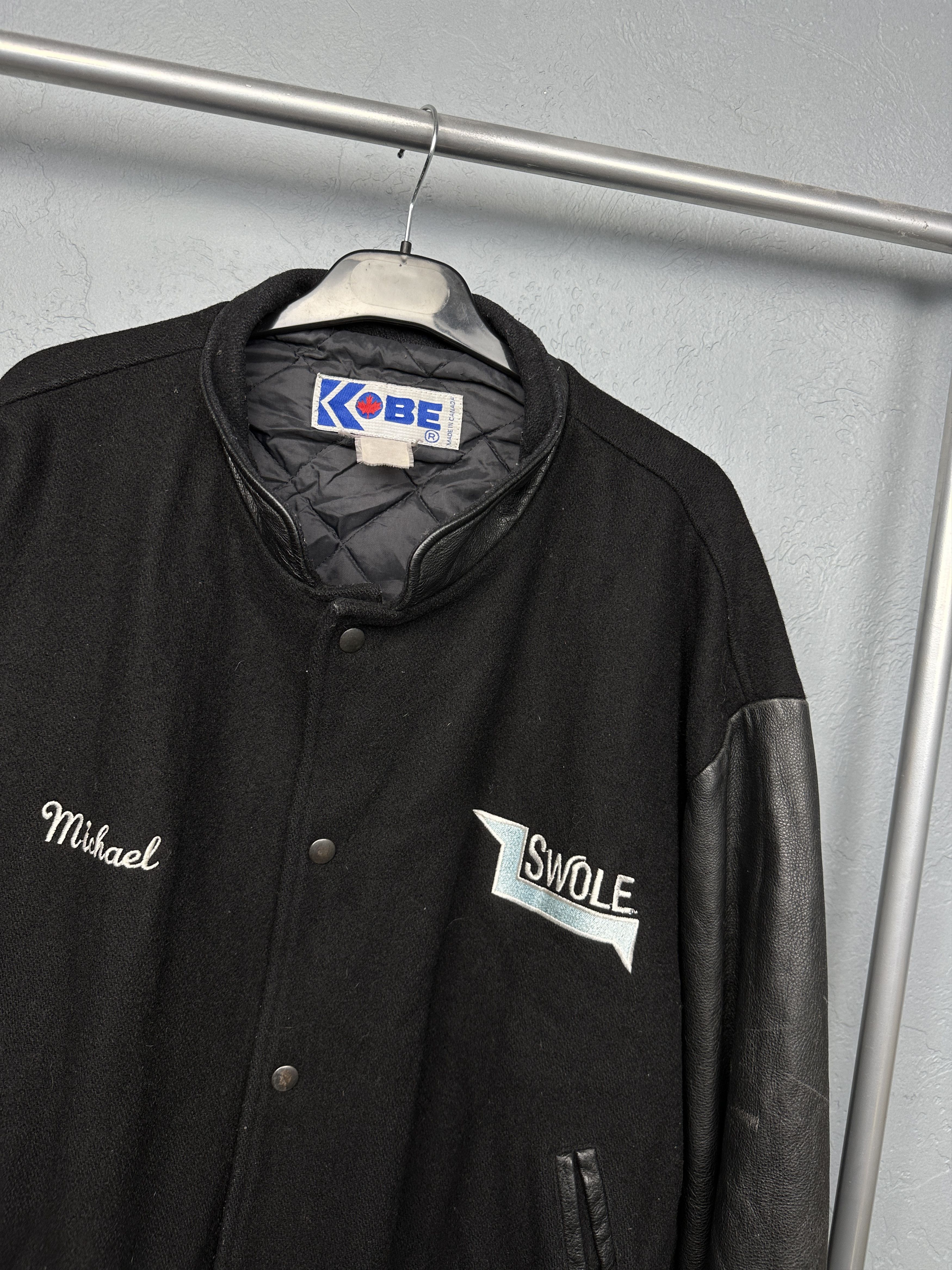 Vintage Kobe 90s Vintage Mens Wool Leather Varsity Jacket NHL Size US XXL / EU 58 / 5 - 2 Thumbnail