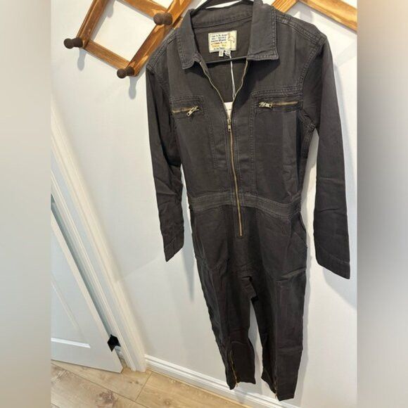 Free People SANDRINE ROSE x FREE PEOPLE BLACK & GOLD JUMPSUIT Size 28" / US 6 / IT 42 - 11 Thumbnail
