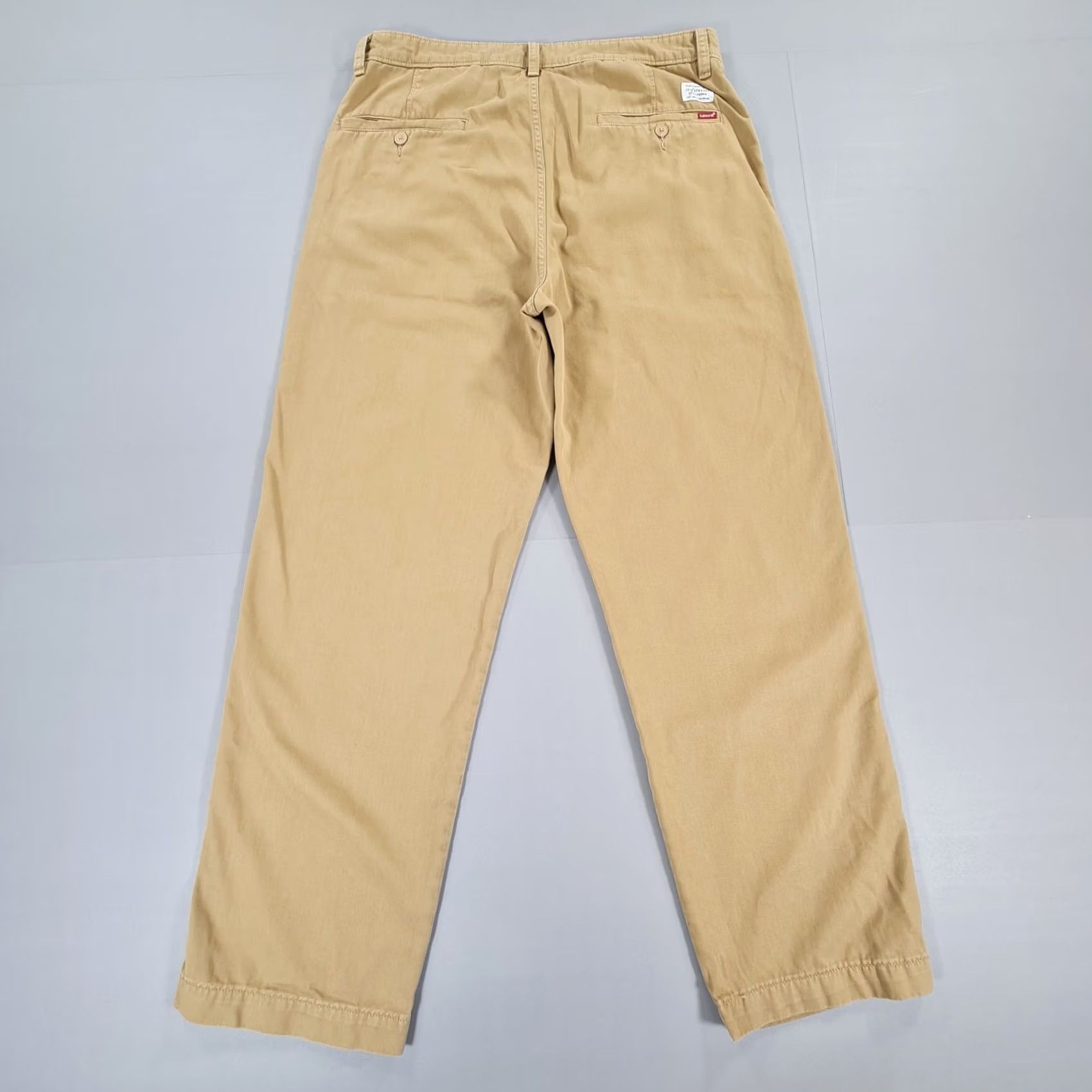Levi's Levi's Mens XX Chino Trousers Beige W33 L30 Relaxed Cotton Pockets Flat Front Zip Fly Straight Vintage: No Size US 33 - 7 Thumbnail