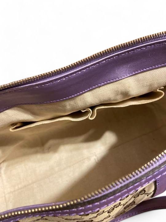 Gucci Gucci - Glancery Heart Abbey Handbag Purple Pink Size ONE SIZE - 6 Thumbnail