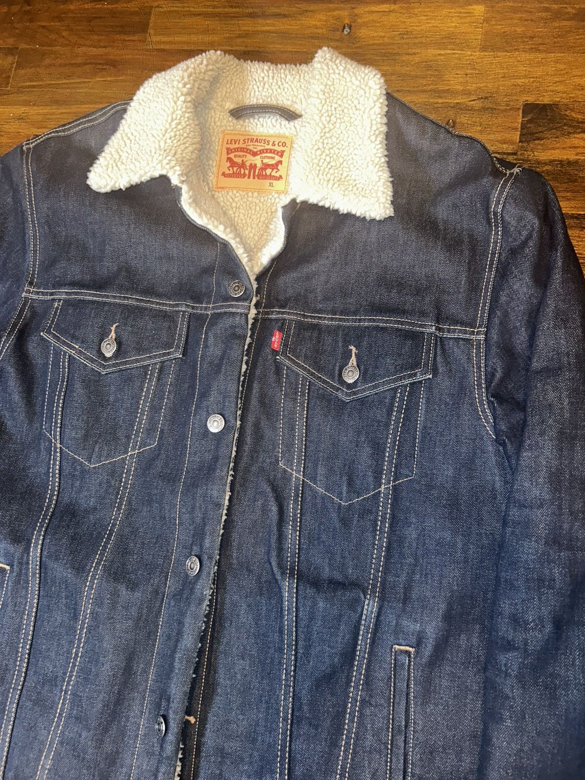 Levi's XL Levis Trucker Denim Jacket Size US XL / EU 56 / 4 - 2 Thumbnail