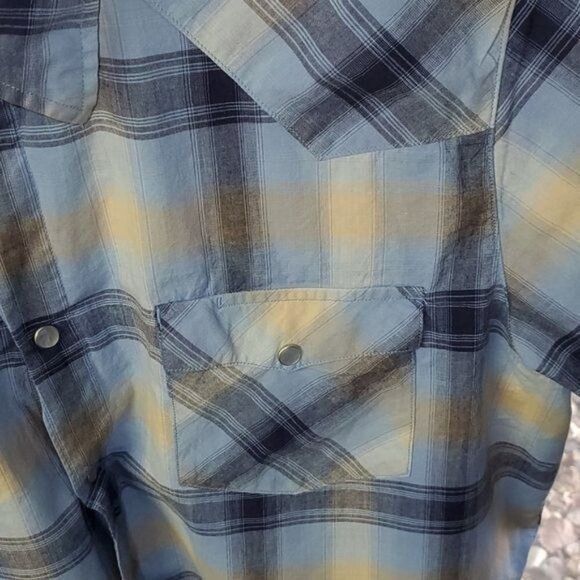 Designer Bullhead Wild West Pearl Snap Short Sleeve Cowboy Button Dow Size US XL / EU 56 / 4 - 5 Thumbnail