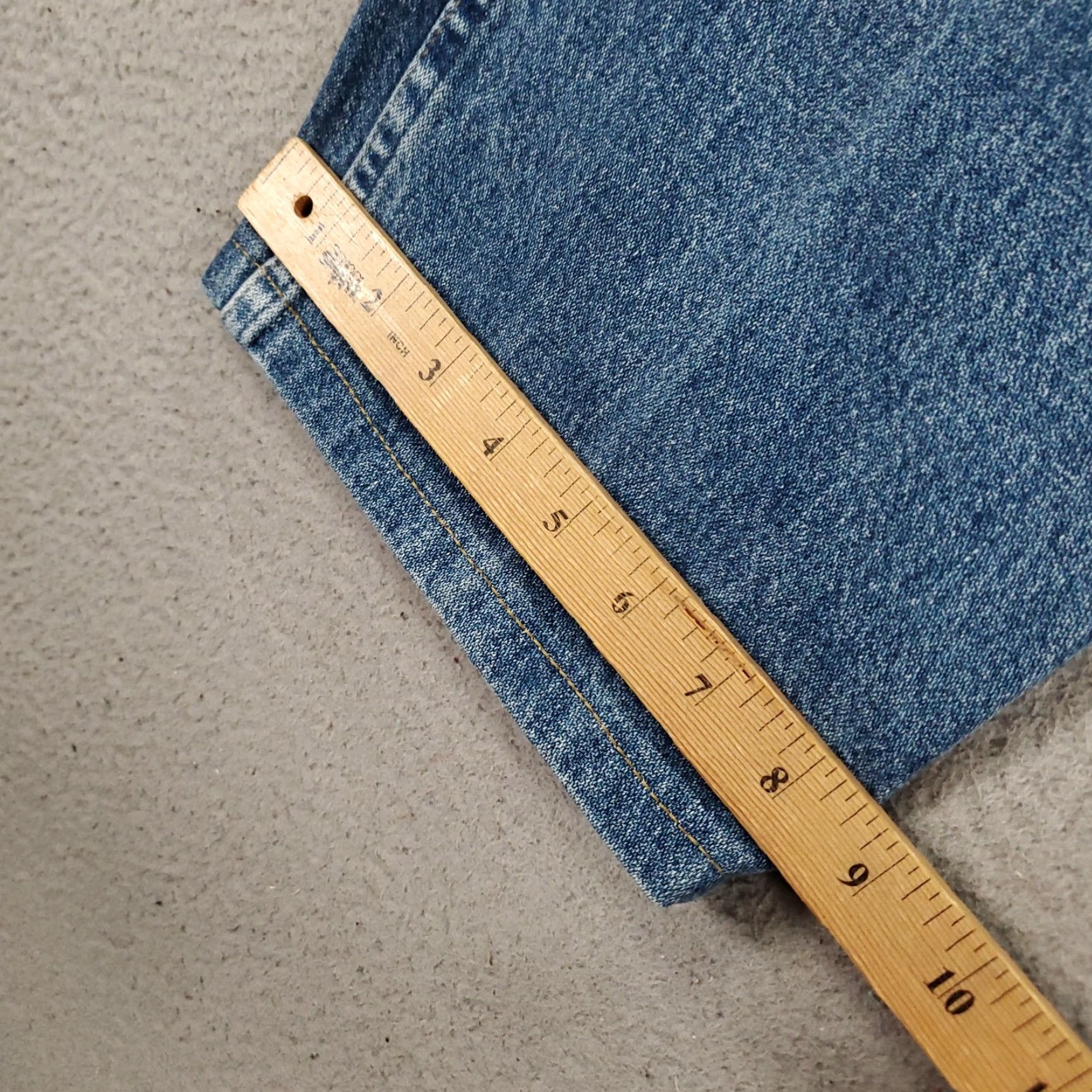 Wrangler Wrangler Jeans 47MWZ Mens 40 X 30 Regular Fit Straight Leg Worn Distressed 40x30 Size US 40 / EU 56 - 6 Thumbnail
