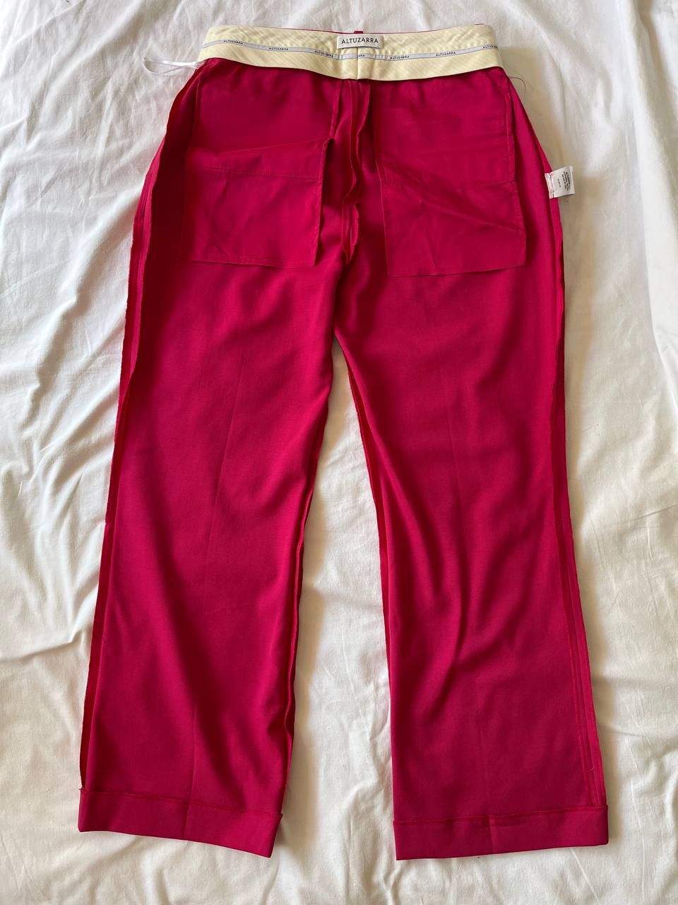 Altuzarra Altuzarra raspberry pink virgin wool dress pants W30/L26 Size 30" / US 8 / IT 44 - 6 Thumbnail
