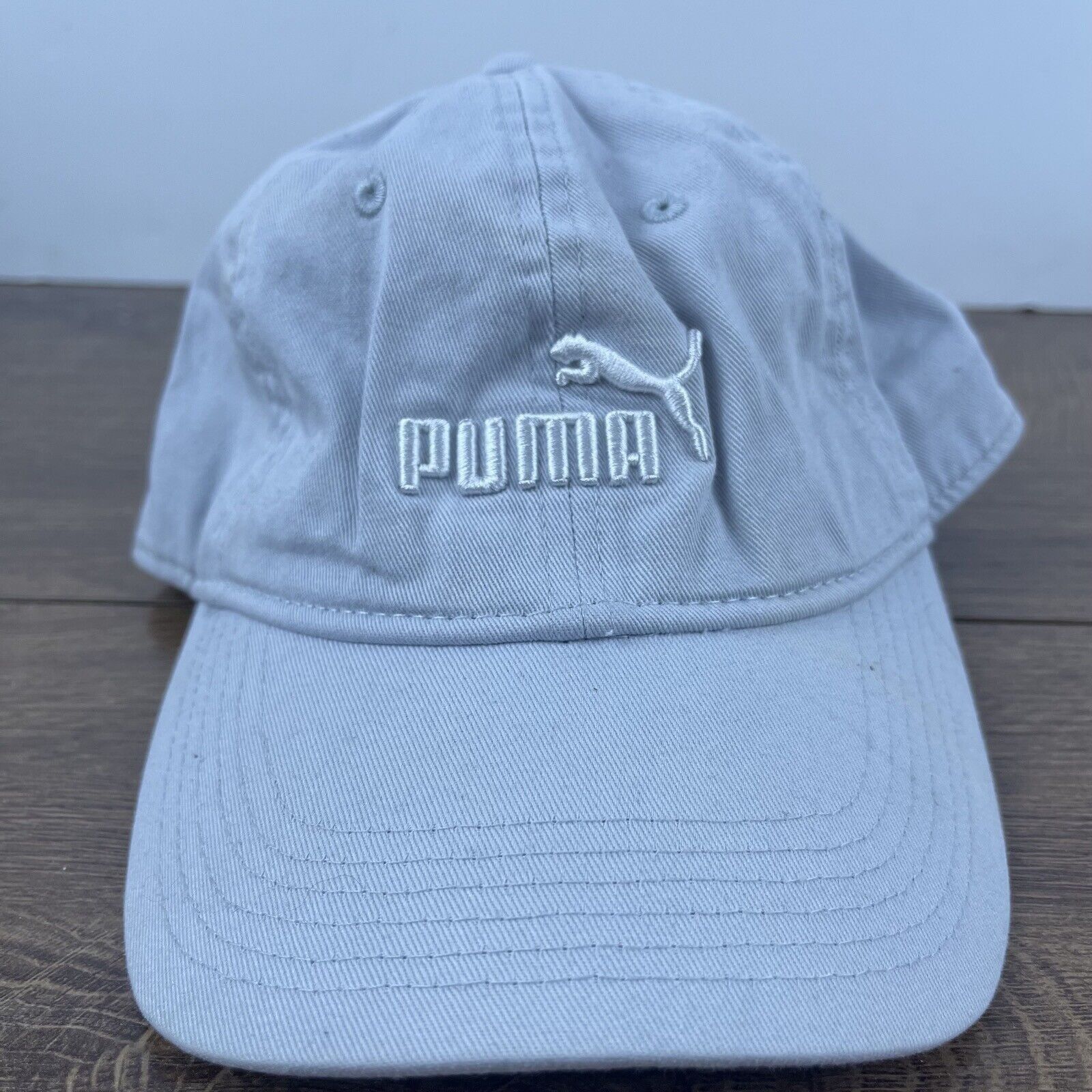 Puma PUMA White Gray Hat PUMA Hat White Adjustable Hat White Adul Size ONE SIZE - 2 Thumbnail
