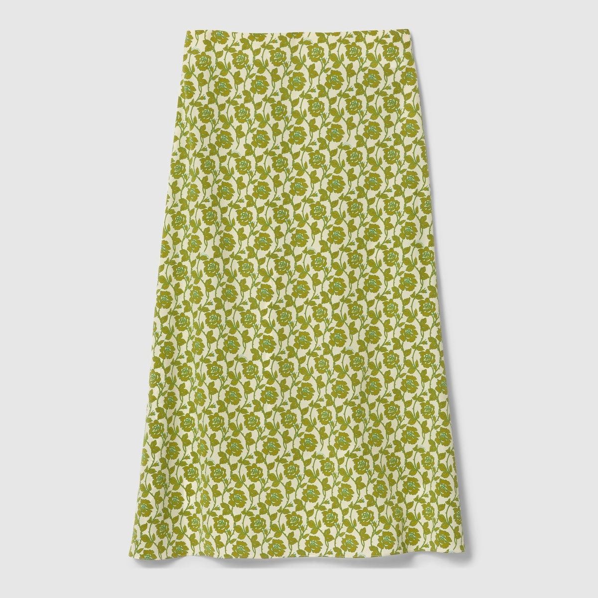 Gucci Gucci Floral Print Silk Crepe De Chine Skirt SIZE 44 Size ONE SIZE - 1 Thumbnail