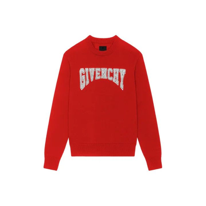 Givenchy Givenchy FW22 Logo Embroidery Crewneck Sweater Size US S / EU 44-46 / 1 - 1 Thumbnail