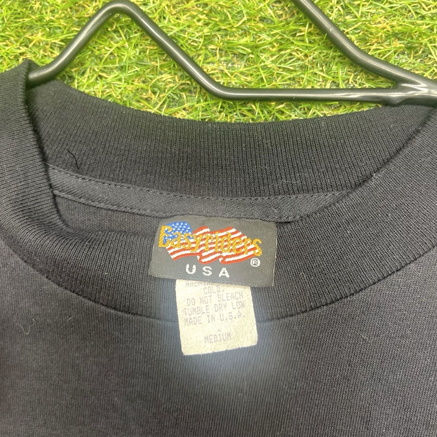 Harley Davidson Harley-Davidson Vintage Long Sleeve Shirt Mens M Black 90s Skull Fire Graphic Print USA Size US M / EU 48-50 / 2 - 7 Thumbnail