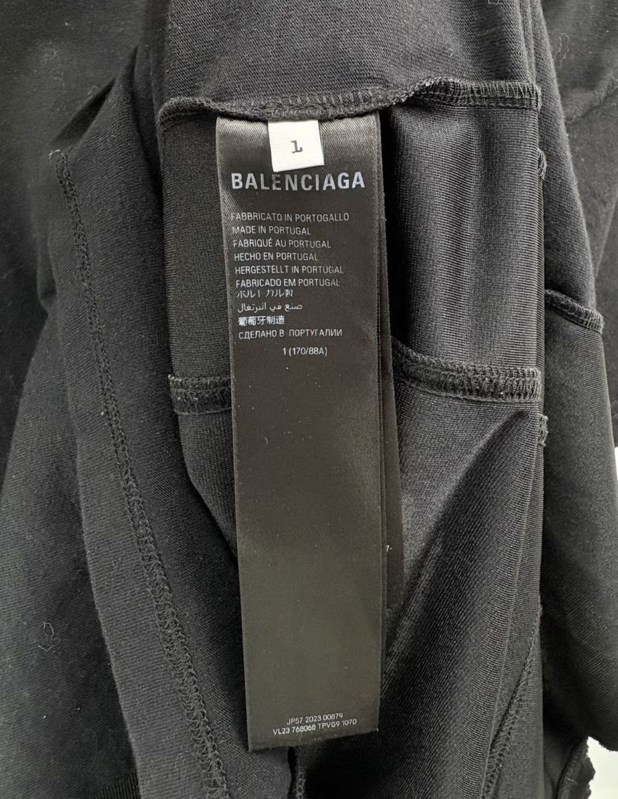 Balenciaga BALENCIAGA Double Ring Patchwork Short Sleeve Tee K1 Size US S / EU 44-46 / 1 - 6 Thumbnail
