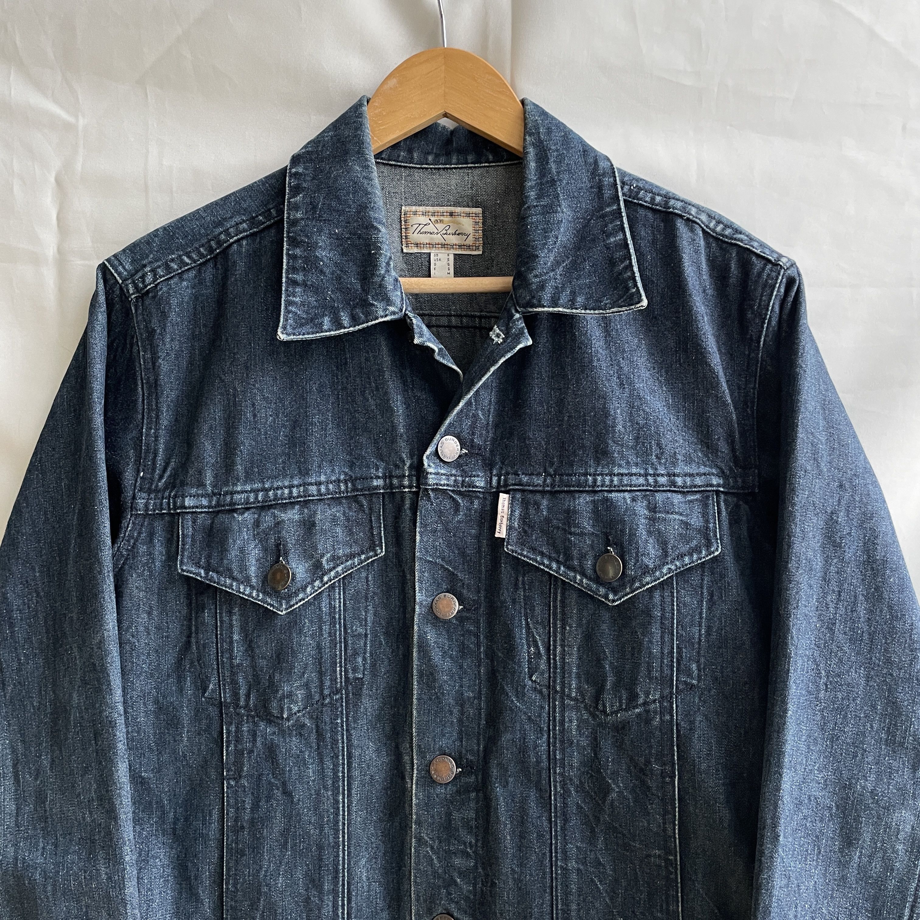 Burberry Thomas Burberry Vintage Denim Trucker Jacket Size S Size US S / EU 44-46 / 1 - 3 Thumbnail