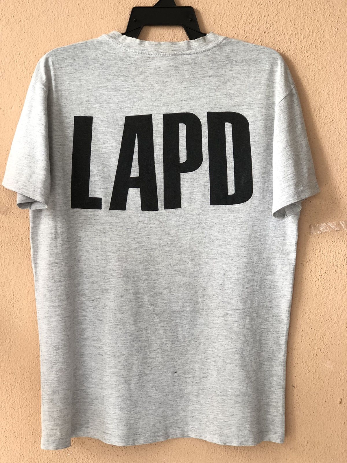Vintage Vintage 90s Distressed LAPD Tee Size US L / EU 52-54 / 3 - 1 Thumbnail