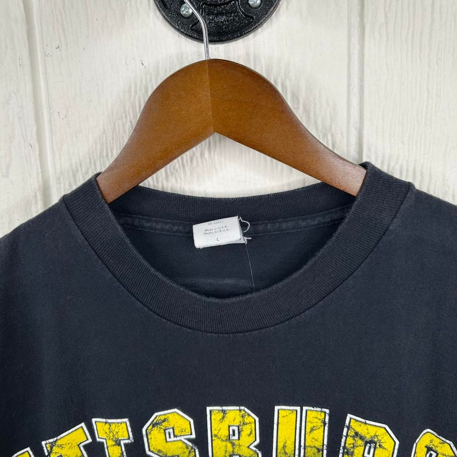 Riddell Vintage 1996 Pittsburgh Steelers Helmet Graphic Tee Large Size US L / EU 52-54 / 3 - 6 Thumbnail