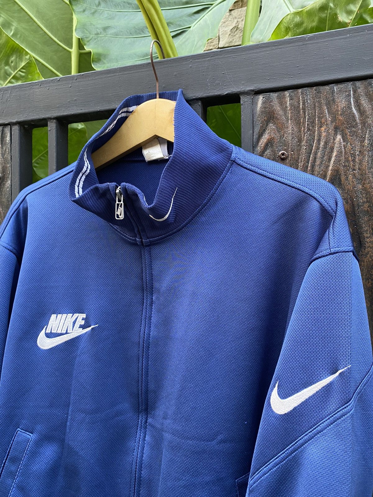 Nike × Vintage 90s Vtg Nike Track Top Jacket Size US M / EU 48-50 / 2 - 3 Thumbnail