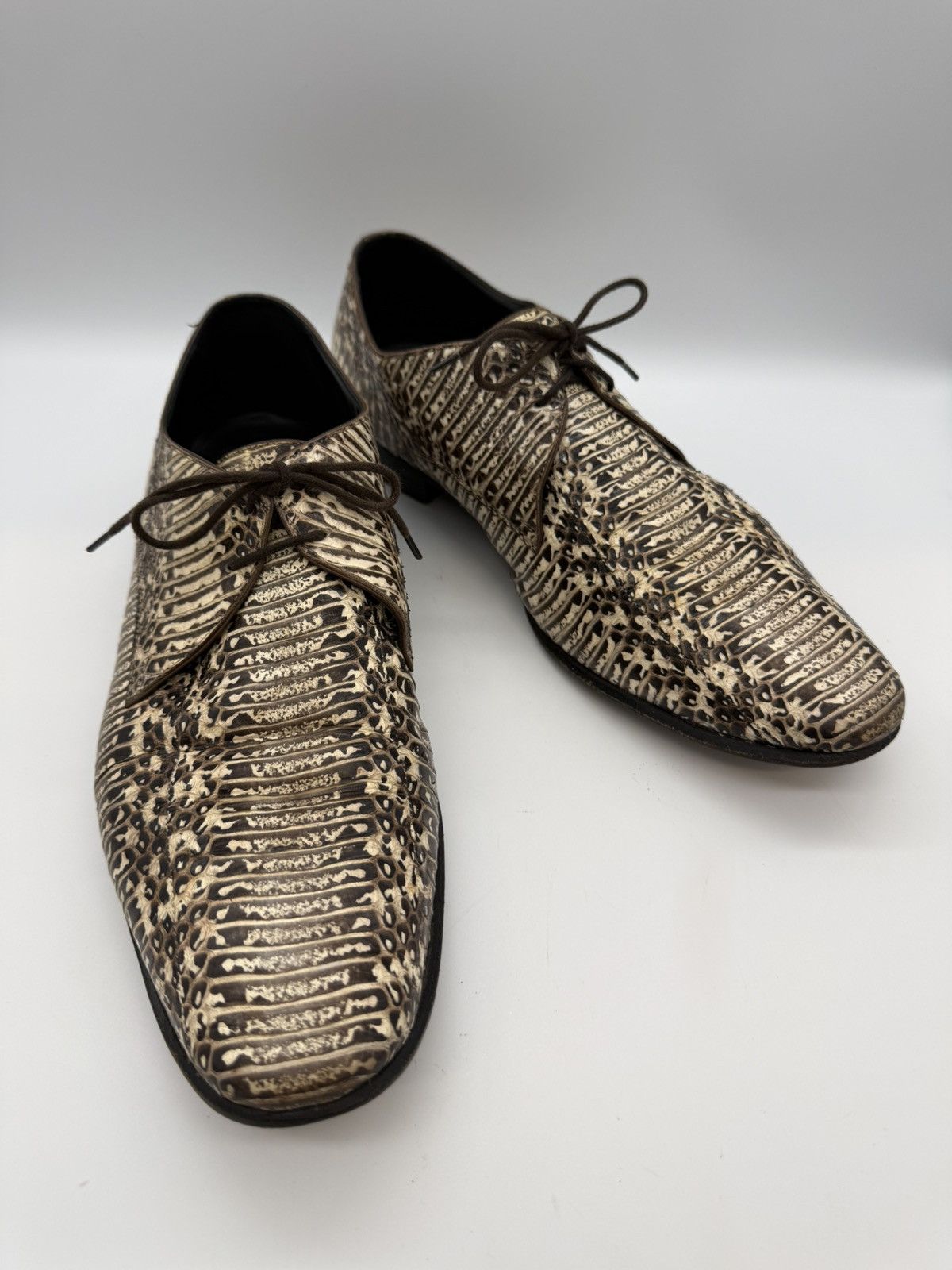 Pierre Hardy PIERRE HARDY Genuine Python Skin Derby Oxford-RARE-SIZE US11 Size US 11 / EU 44 - 1 Thumbnail