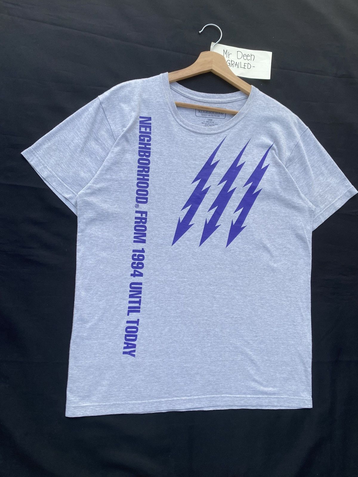 Neighborhood Rare Neighborhood Familia Japanese Brand Grey Tshirt Size US L / EU 52-54 / 3 - 3 Thumbnail