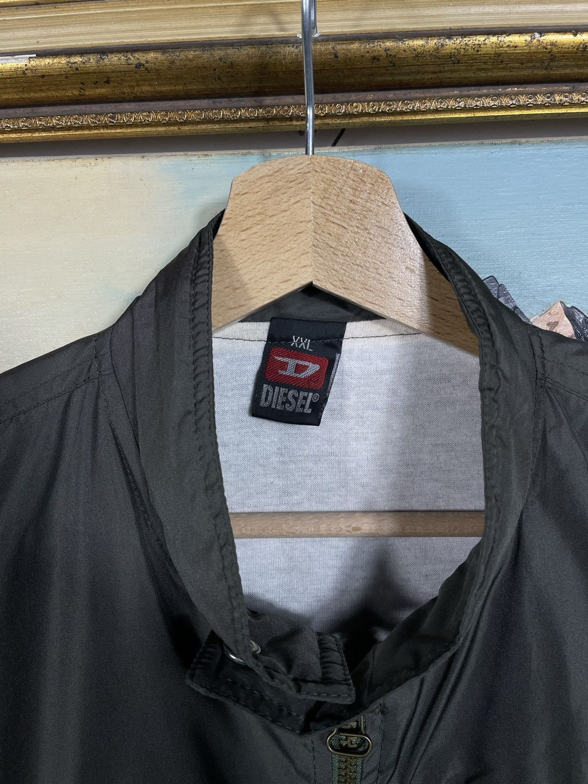 Diesel × Japanese Brand × Vintage Diesel Retro Y2k Ligh Jacket Skate HipHop Saag Loose Boxy Size US XXL / EU 58 / 5 - 9 Thumbnail