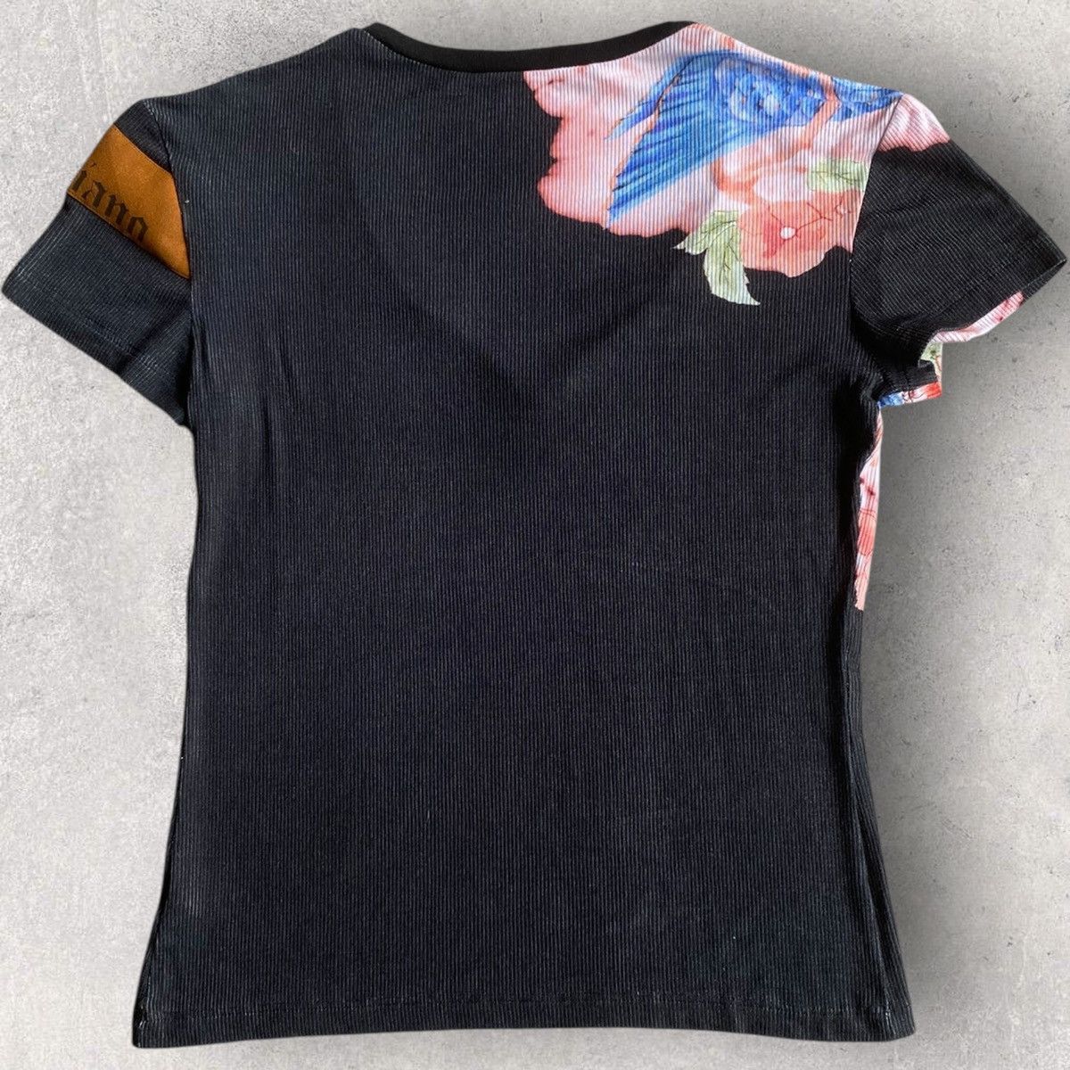 John Galliano × Vintage Rare Koi Fish Silk Blend Micro Ribbed T Shirt Size US M / EU 48-50 / 2 - 5 Thumbnail