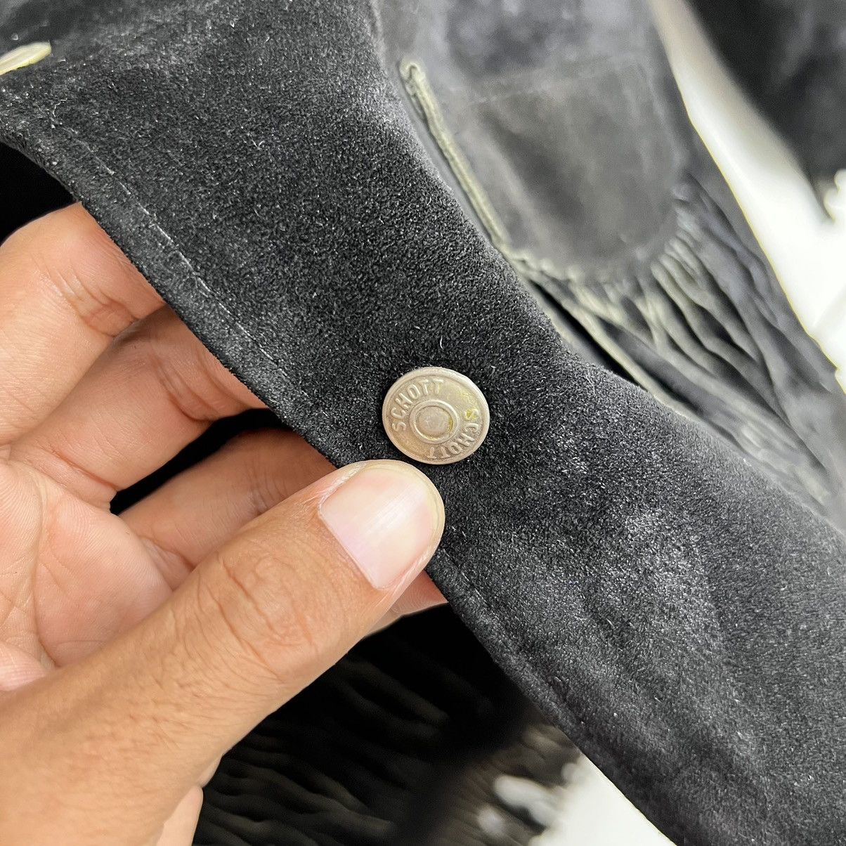 Schott 🔥 VINTAGE SCHOTT WESTERN SUEDE LEATHER JACKET MADE IN USA Size US L / EU 52-54 / 3 - 10 Thumbnail