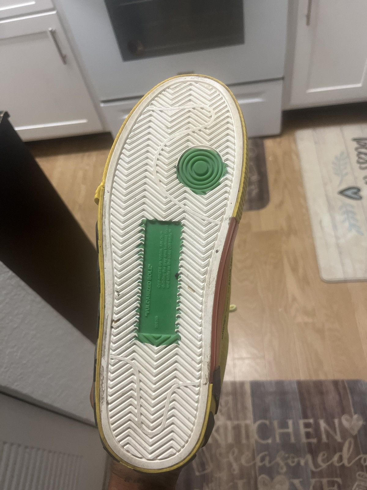 Designer × Off-White OFF-White Low Vulc yellow/red Size US 10 / EU 43 - 6 Thumbnail