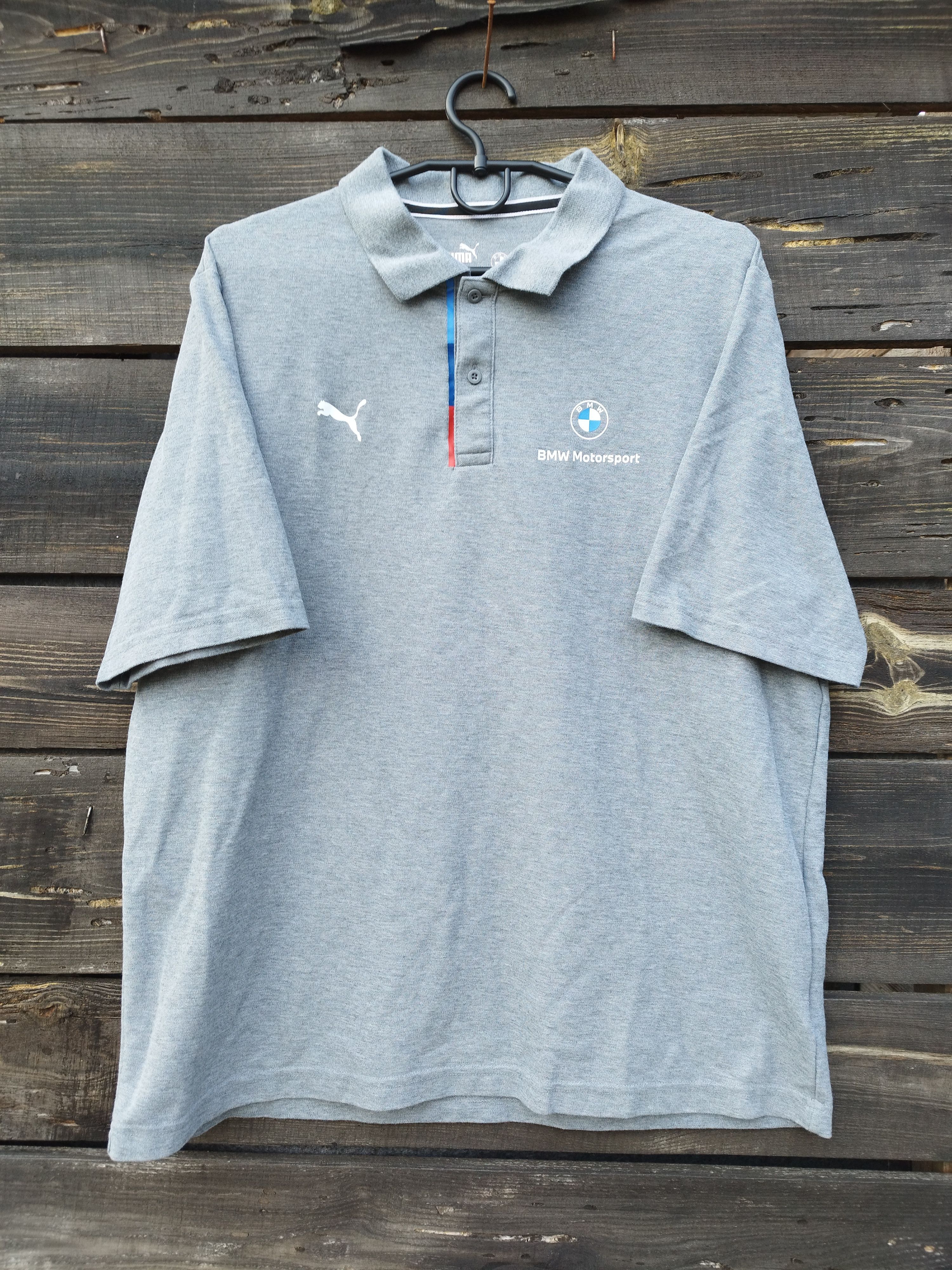 BMW × Puma Puma x BMW Motorsport M Series Polo Shirt - Grey Size US XL / EU 56 / 4 - 1 Thumbnail