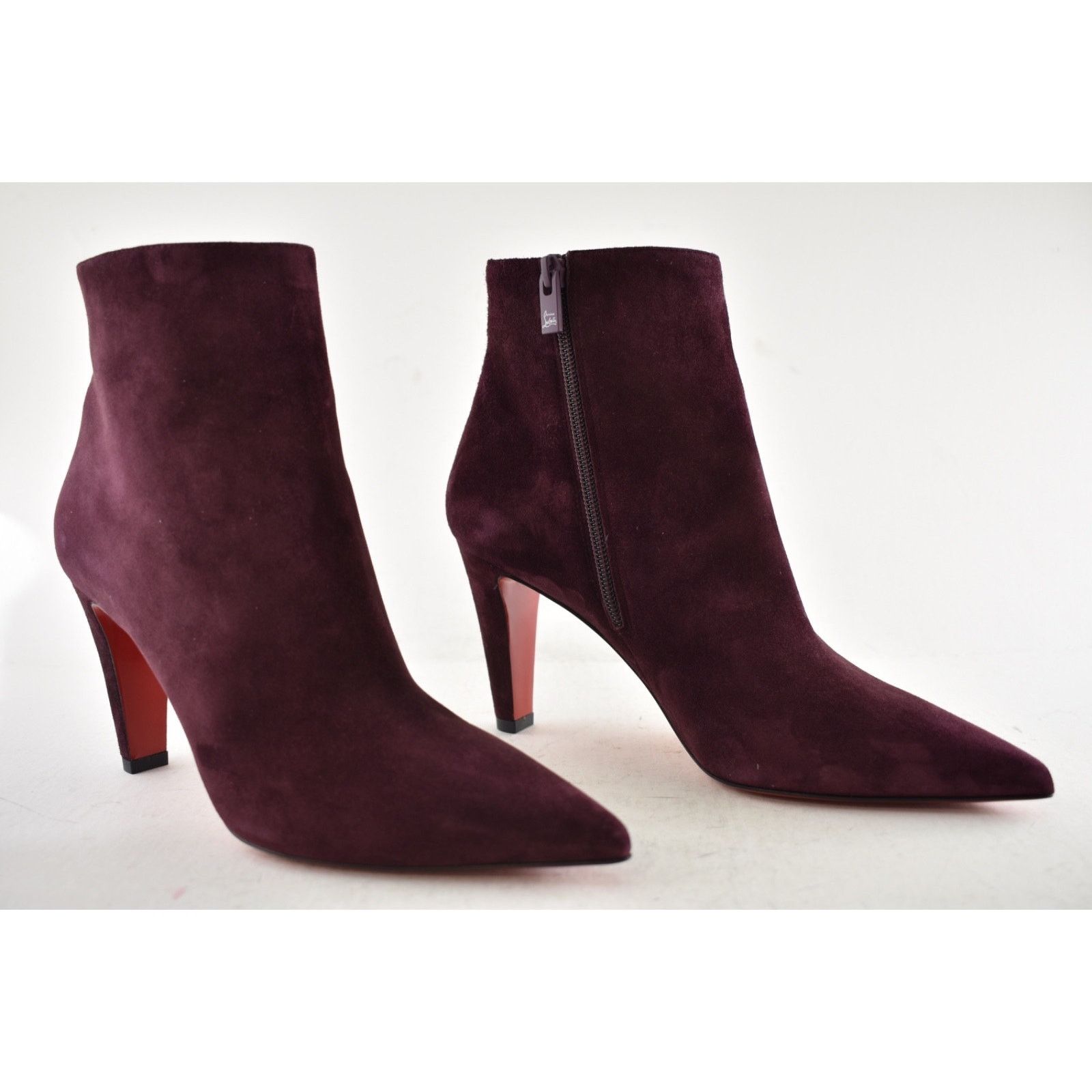 Christian Louboutin Christian Louboutin Vibella Booty 85 Amara Burgundy Red 38 Size US 8 / IT 38 - 4 Thumbnail