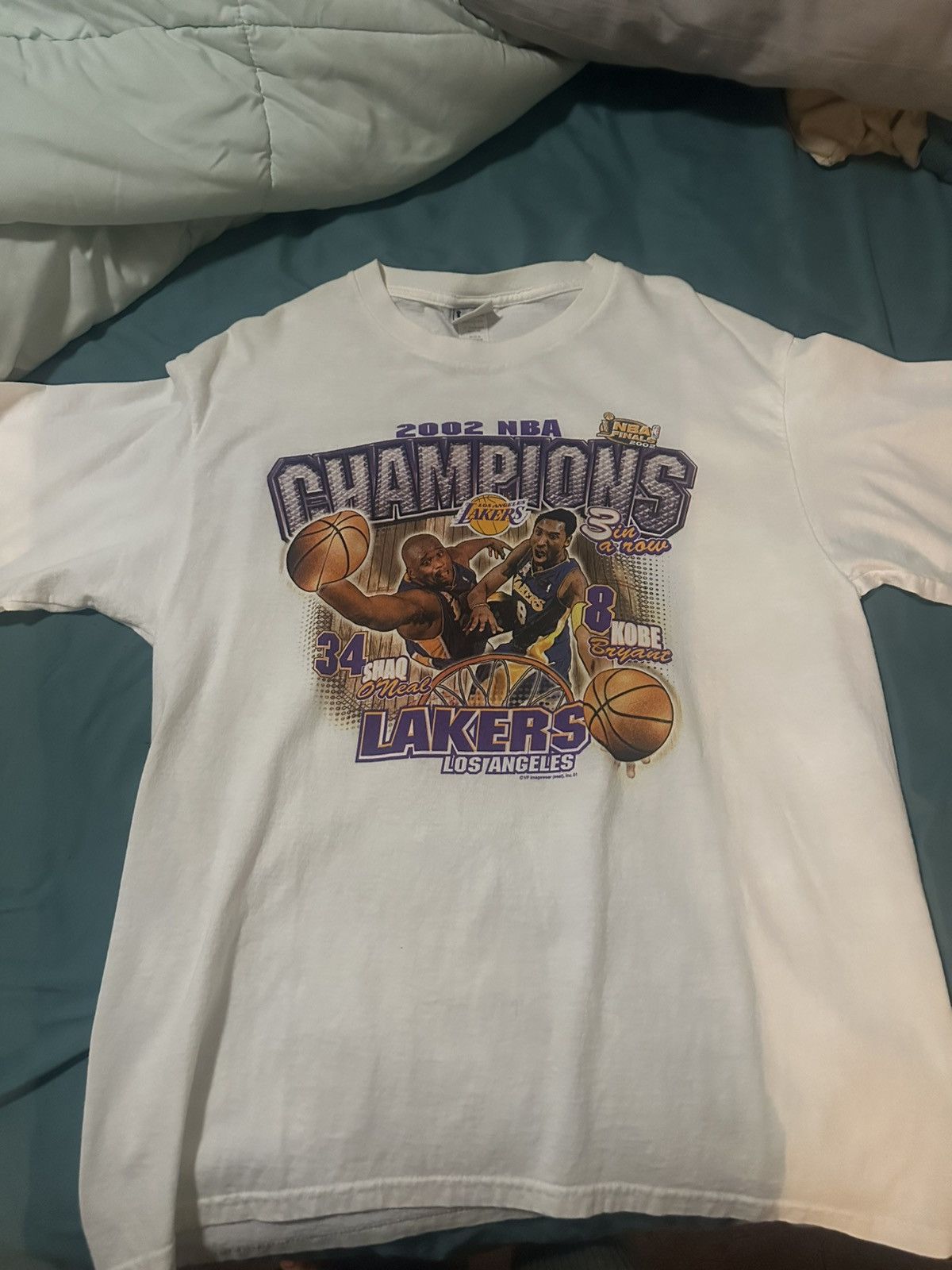 NBA Shaq and Kobe 2002 Finals Size US L / EU 52-54 / 3 - 1 Thumbnail