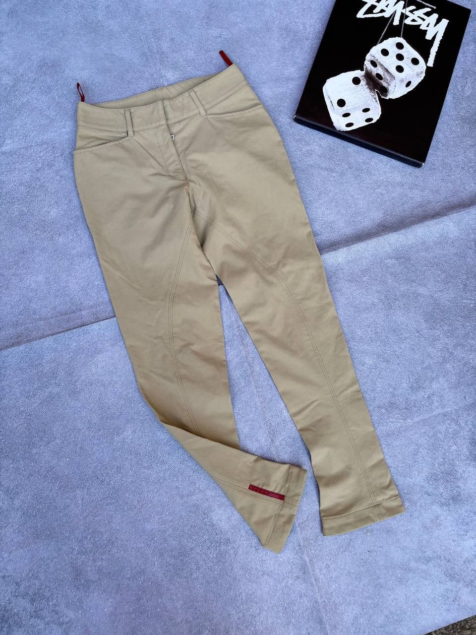 Prada Prada Sport 2000s Beige Zipped Pants Size 28" / US 6 / IT 42 - 4 Thumbnail