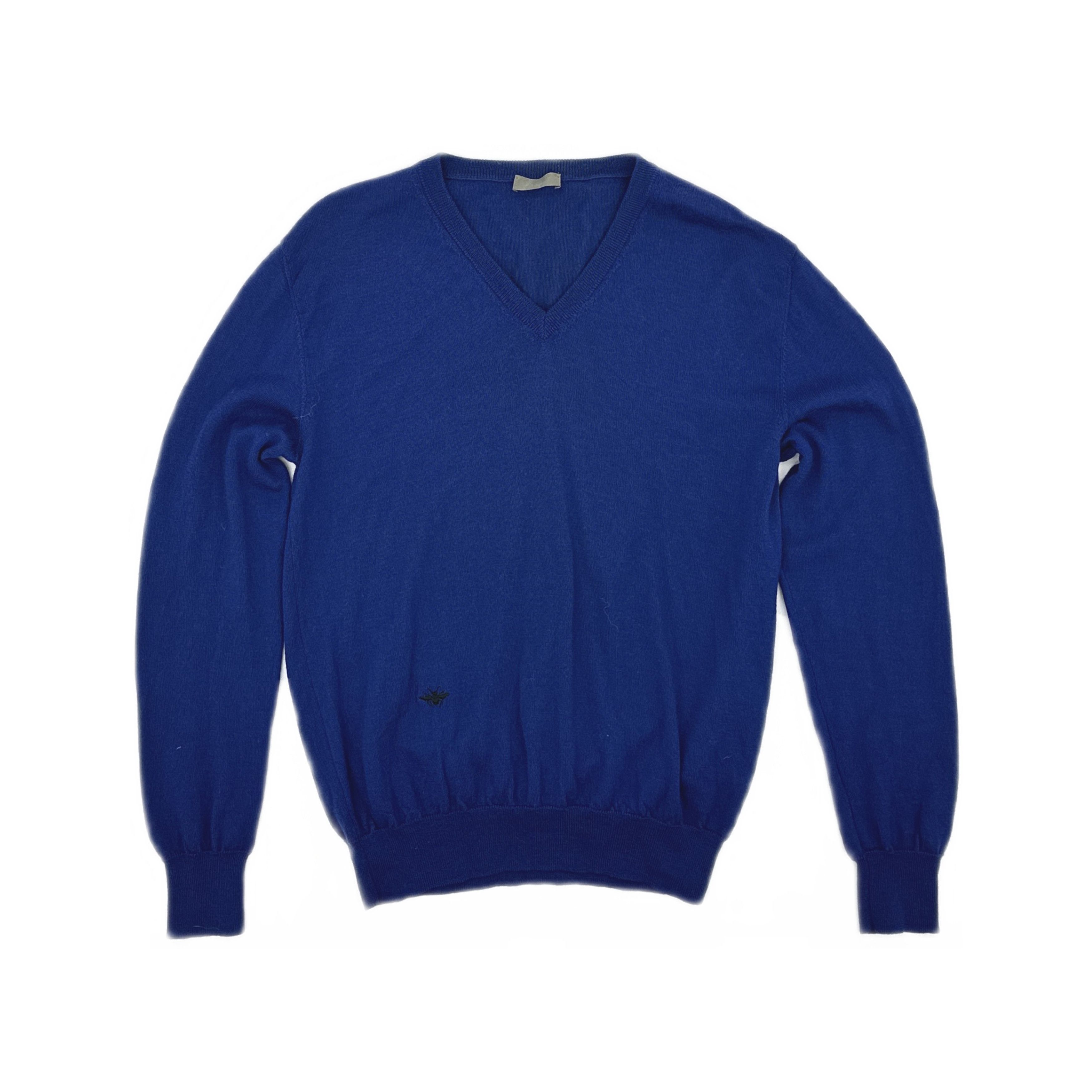 Dior Dior Homme AW05 Distressed V-Neck Knit | Grailed
