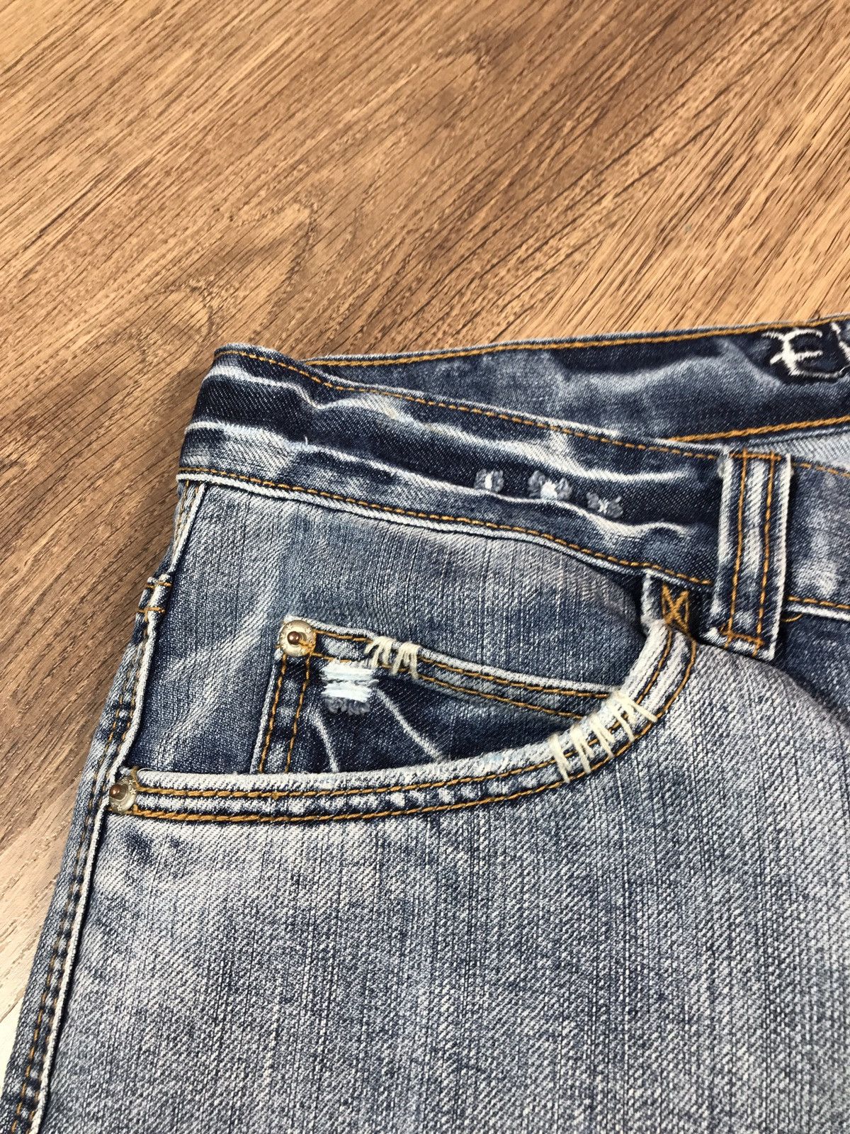 Japanese Brand × Vintage Vintage Denim Pants Double Knee Jeans Size US 36 / EU 52 - 9 Thumbnail