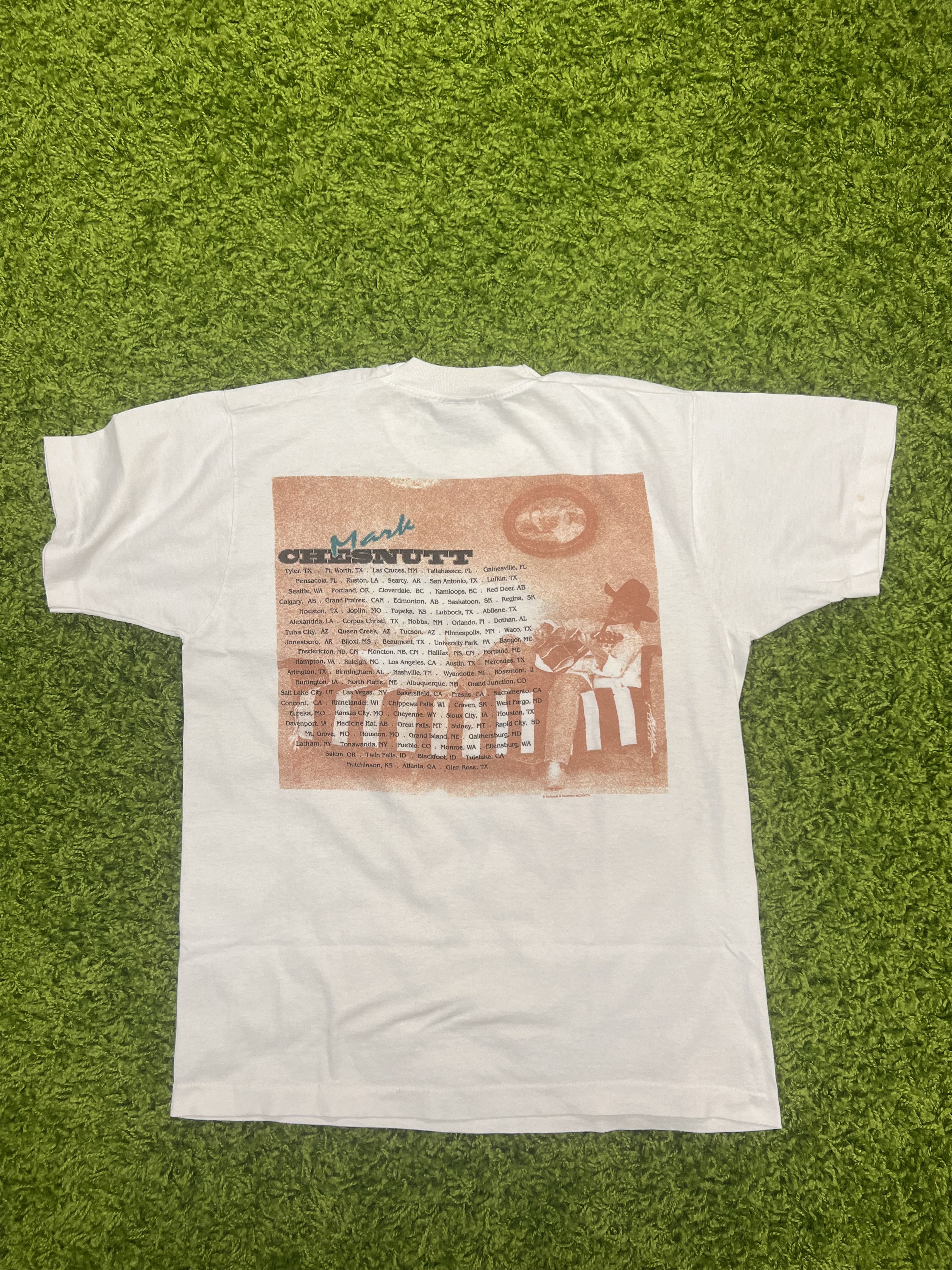 Band Tees × Fruit Of The Loom × Vintage Vintage Mark Chesnut Tour Shirt Size US L / EU 52-54 / 3 - 5 Thumbnail