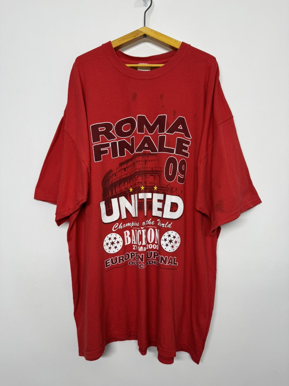 Gildan 2008 Euro Cup Final Roma United Inter Barcelona T Shirt Size US XXL / EU 58 / 5 - 1 Thumbnail