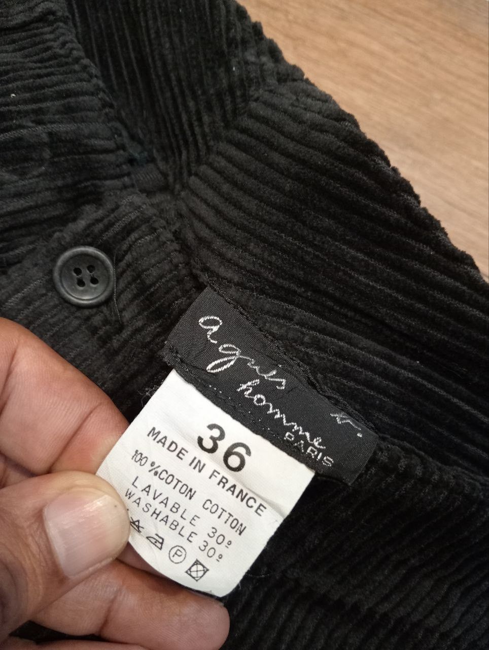 agnes b. VINTAGE AGNES B. HOMME PARIS CORDUROY PANTS Size 25" / US 0 / IT 36 - 5 Thumbnail