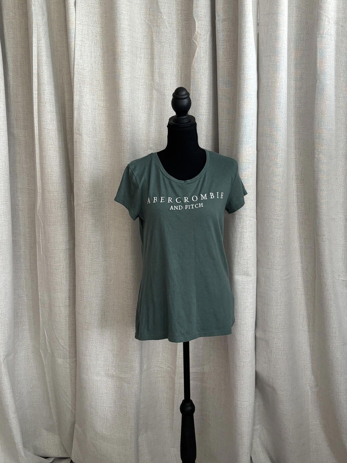 Abercrombie & Fitch Abercrombie & Fitch Green Logo T-Shirt Size US M / EU 48-50 / 2 - 1 Thumbnail