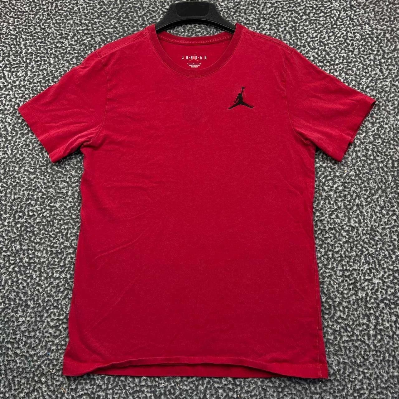 Jordan Brand Jordan Mens Jumpman Embroidered Logo Cotton T-Shirt Red S Size US S / EU 44-46 / 1 - 1 Thumbnail