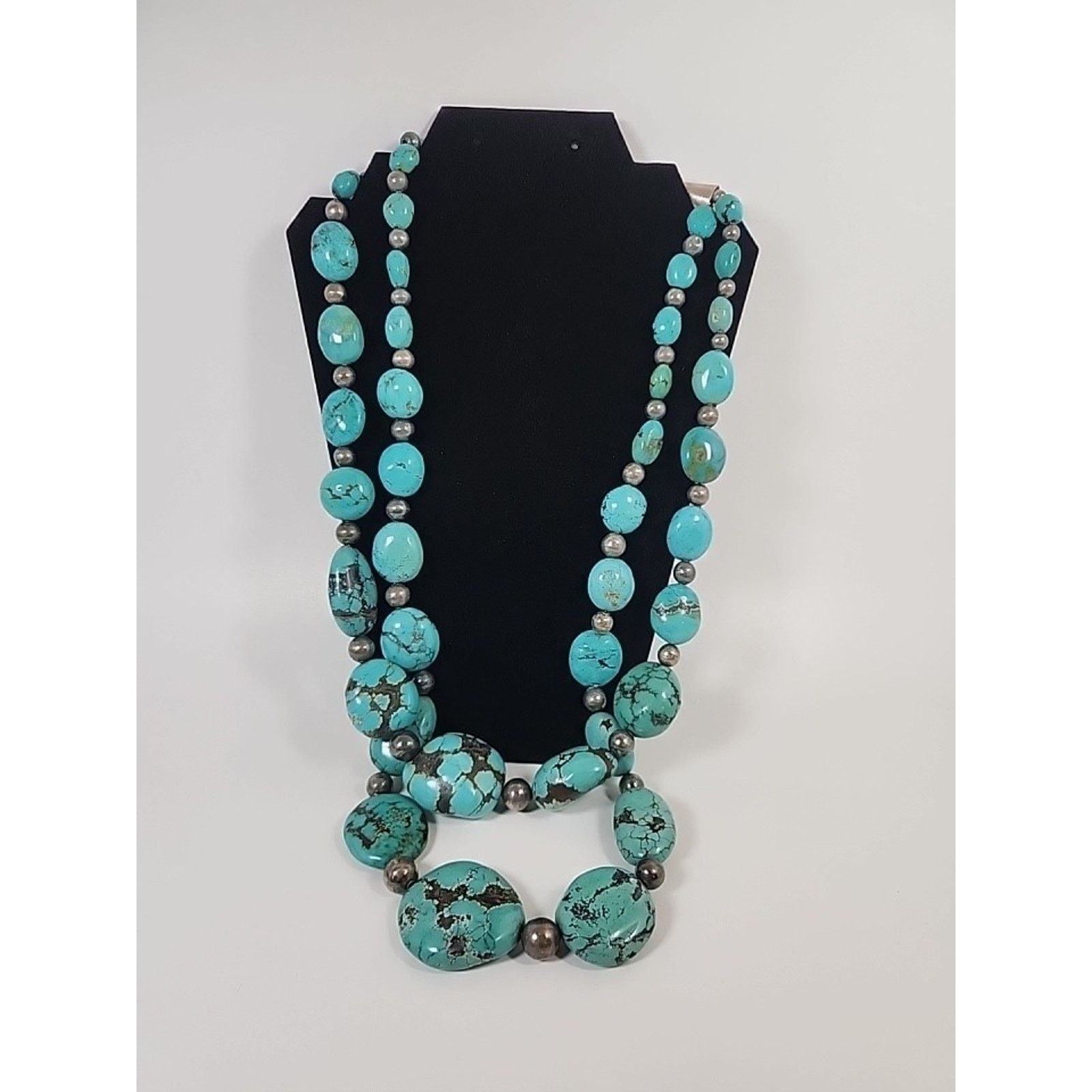 Other TURQUOISE NECKLACE HANDMADE LARGE NATURAL STONES Size ONE SIZE - 1 Thumbnail