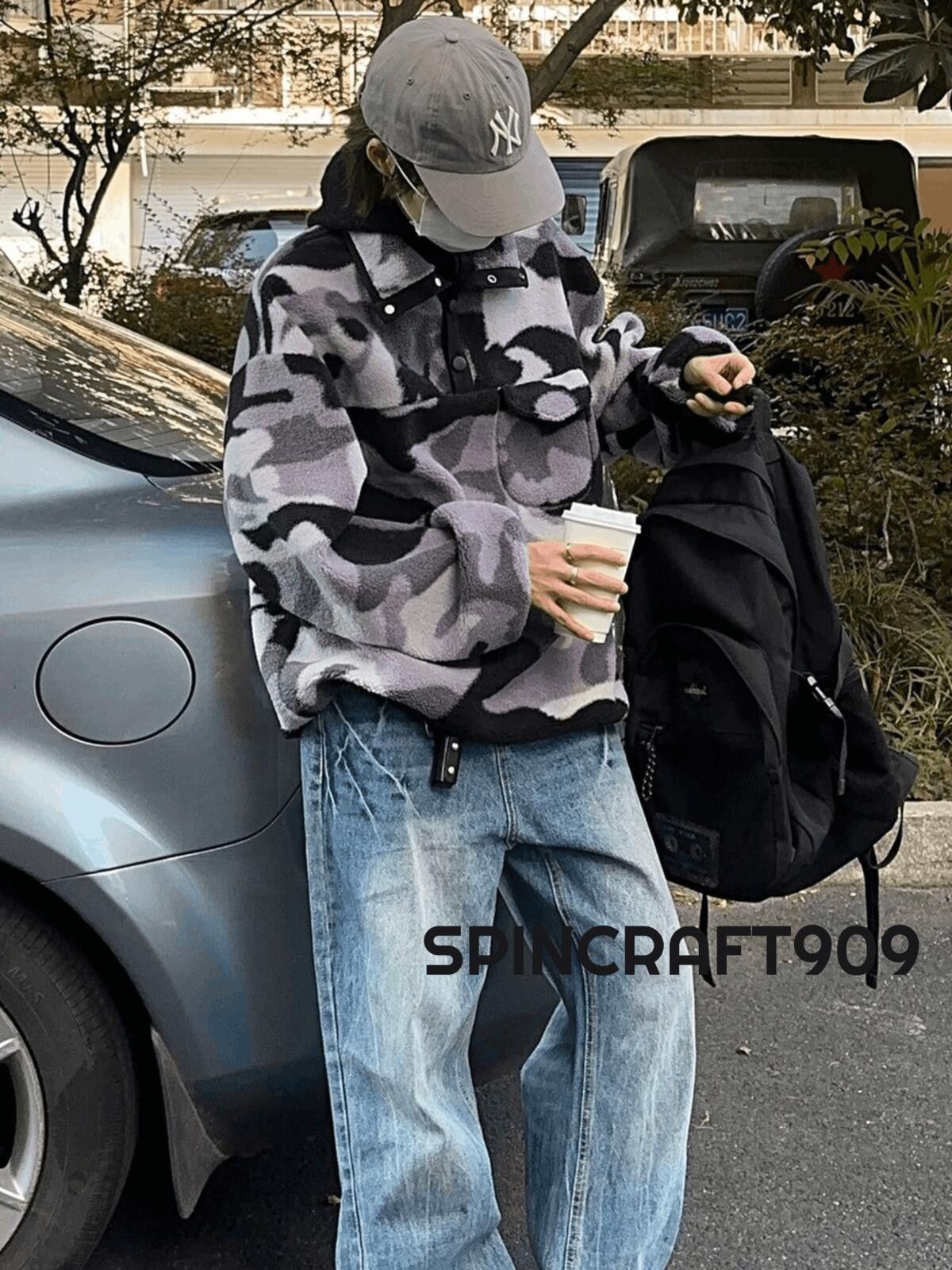 Other Camo Graphic Pullover Knit Warm Hoodie Size US L / EU 52-54 / 3 - 5 Thumbnail
