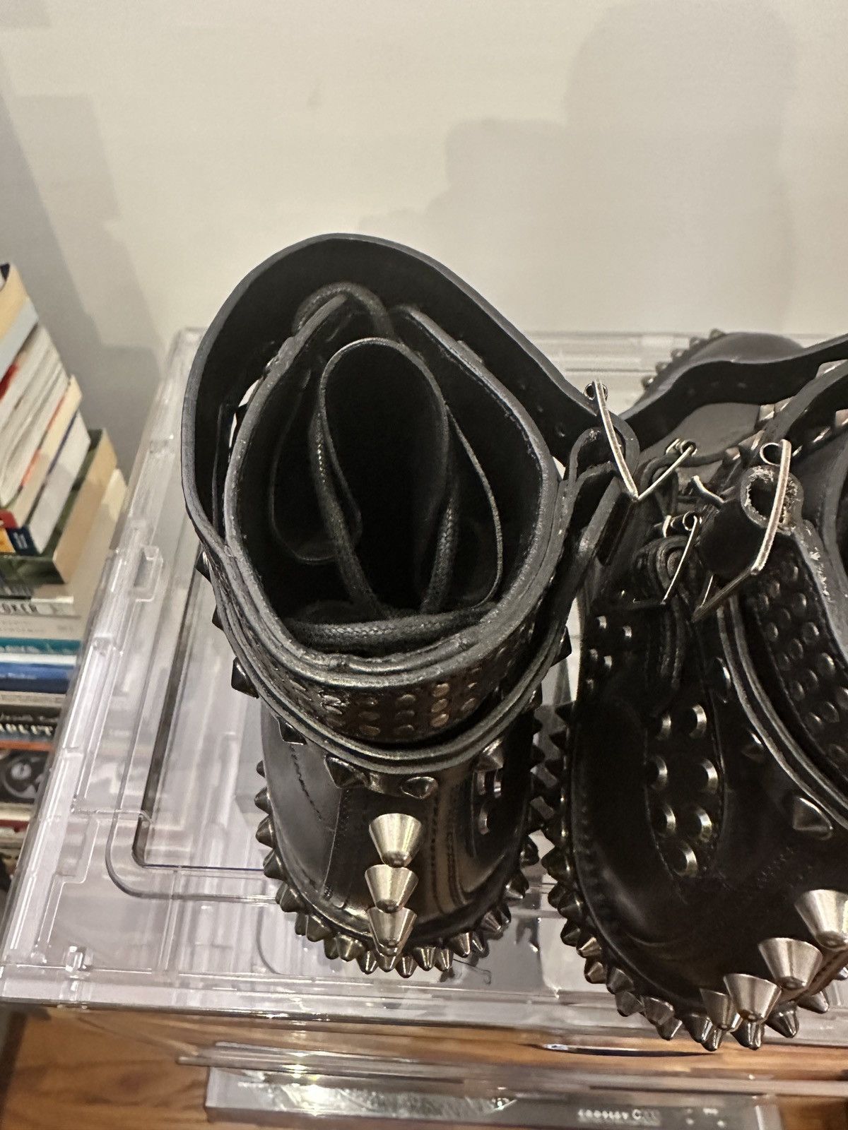 Saint Laurent Paris SAINT LAURENT PARIS FW13 Moto Studded Ankle Boots IT 39 Size US 9 / IT 39 - 16 Thumbnail