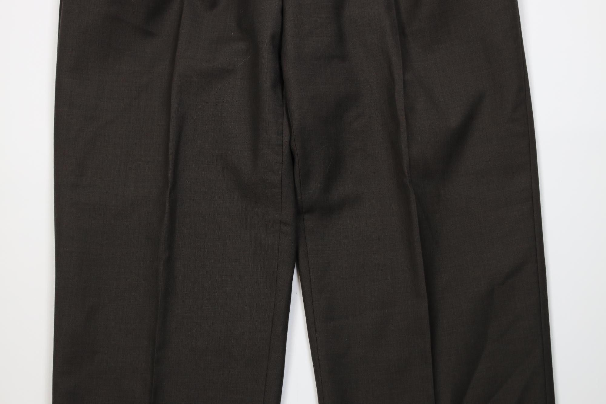 Vintage Vintage 90s Streetwear Wide Leg Chino Pants Heather Brown Size US 38 / EU 54 - 3 Thumbnail