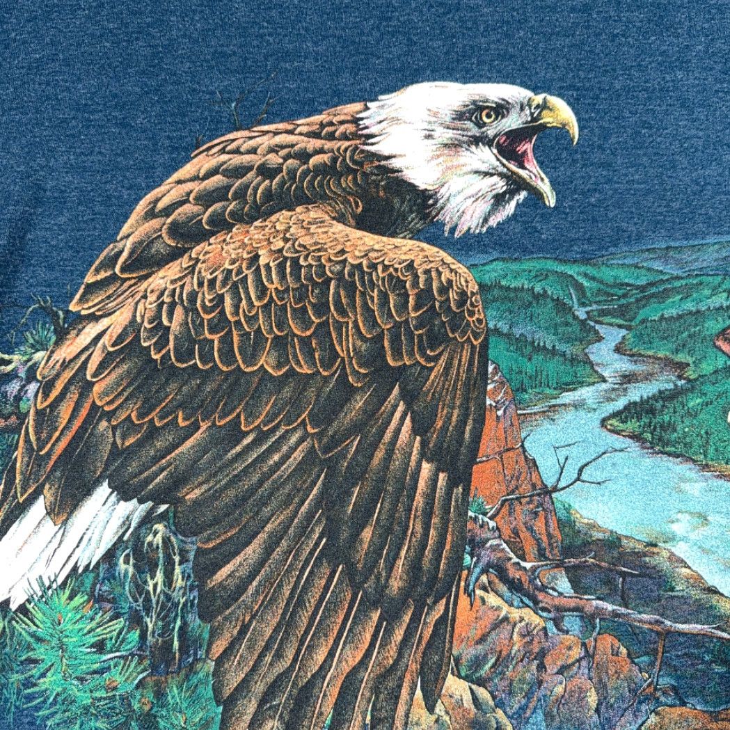 Vintage VINTAGE Smoky Mountains Shirt Adult XL Blue Eagles Nature USA Made 90s Shirt Mens XL Blue Eagles Nature USA 90s Size US XL / EU 56 / 4 - 3 Thumbnail