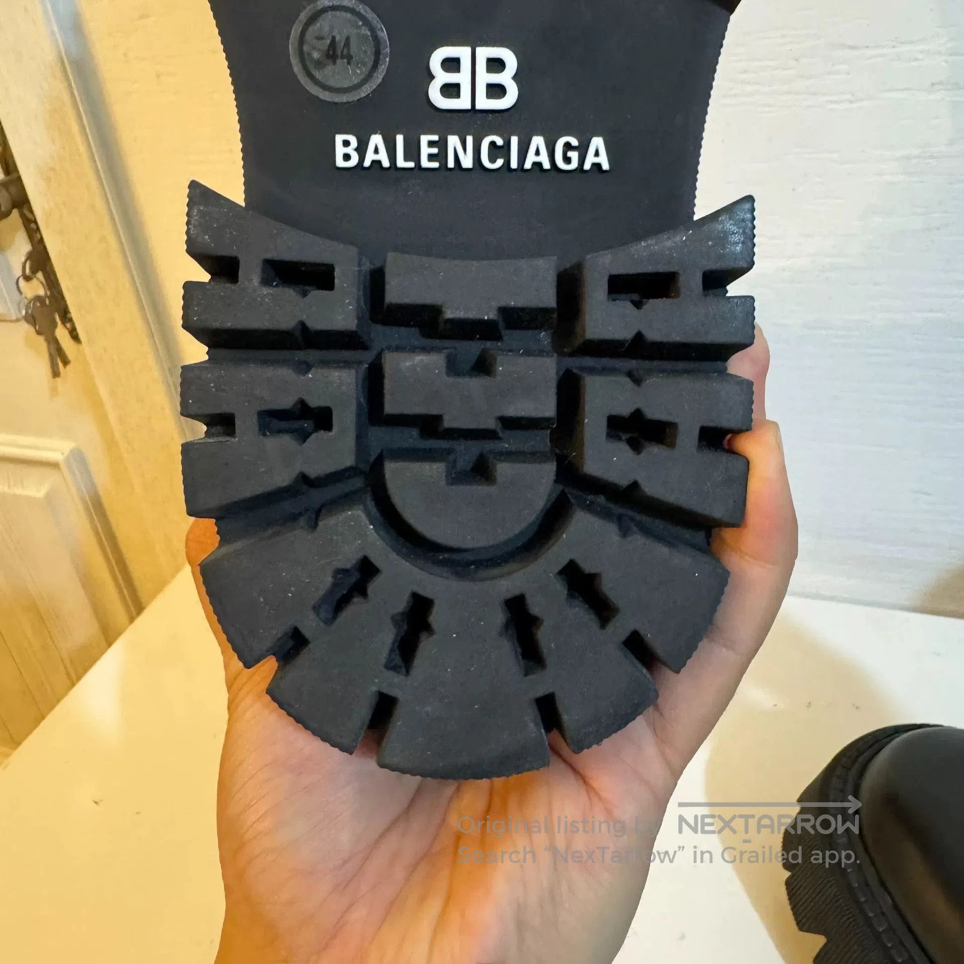Balenciaga Balenciaga Tractor Lace-Up Leather Boots. Size US 10 / EU 43 - 9 Thumbnail